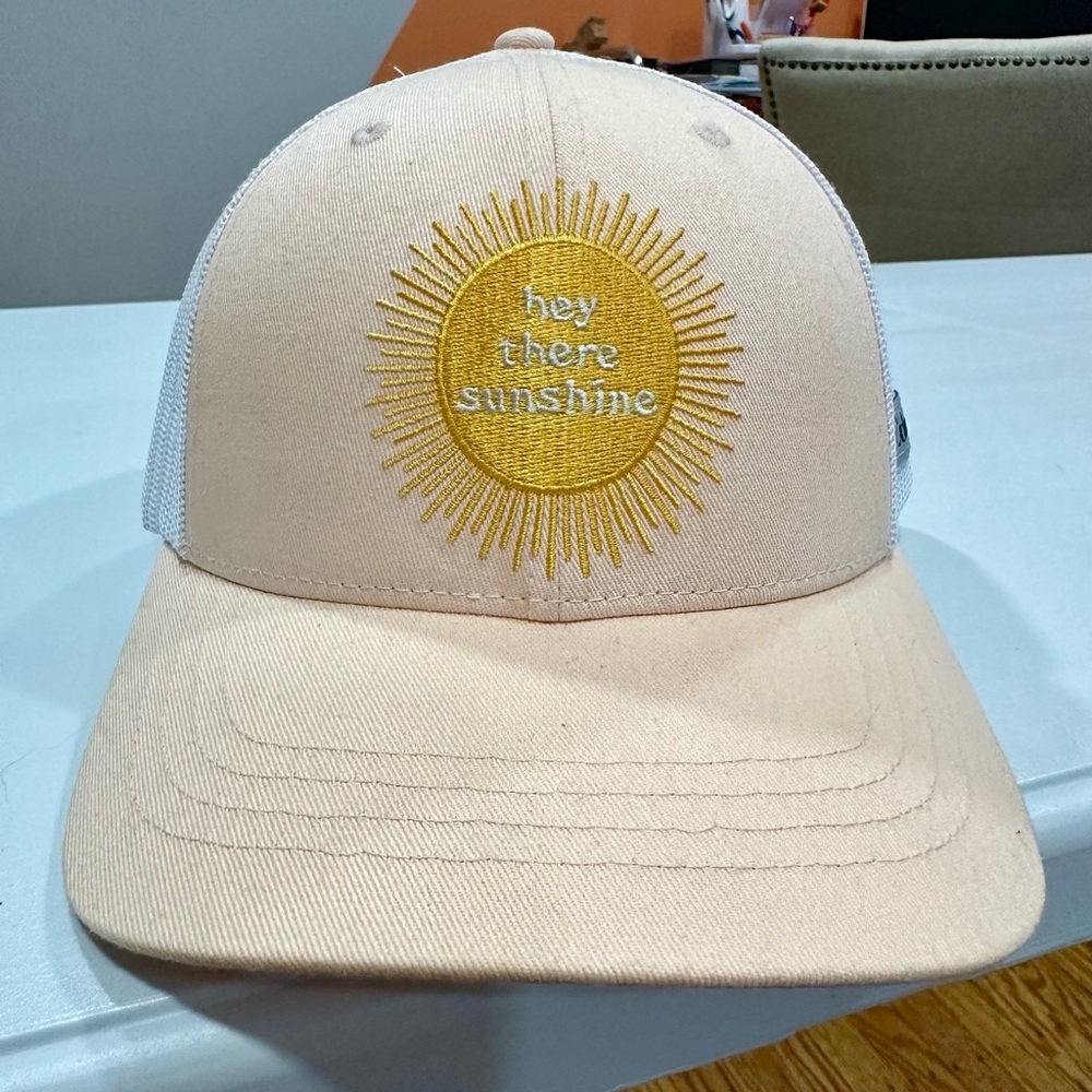 Beige & Yellow Columbia Trucker Hat